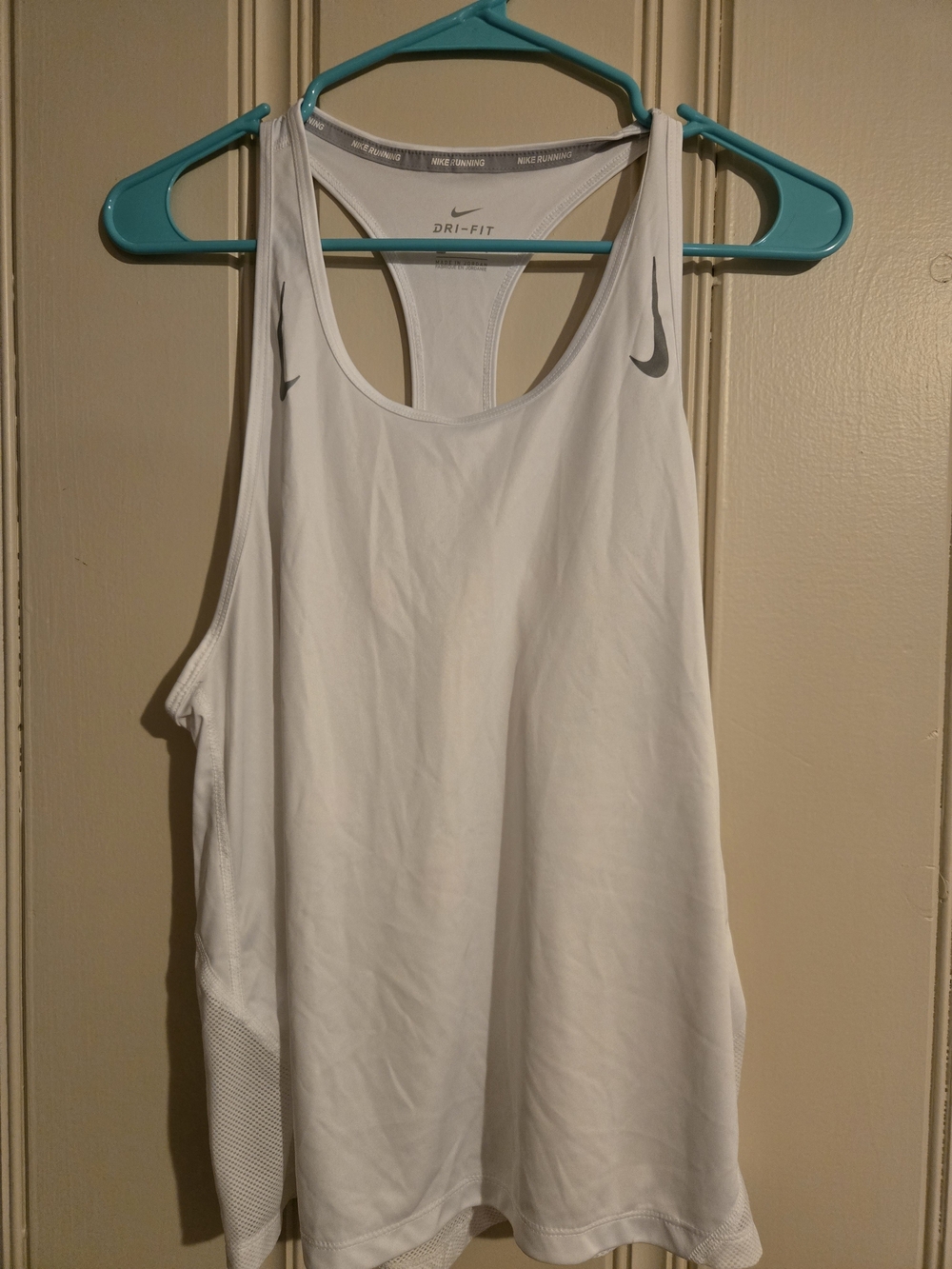 Nike White Dri-FIT Racerback Tank Top